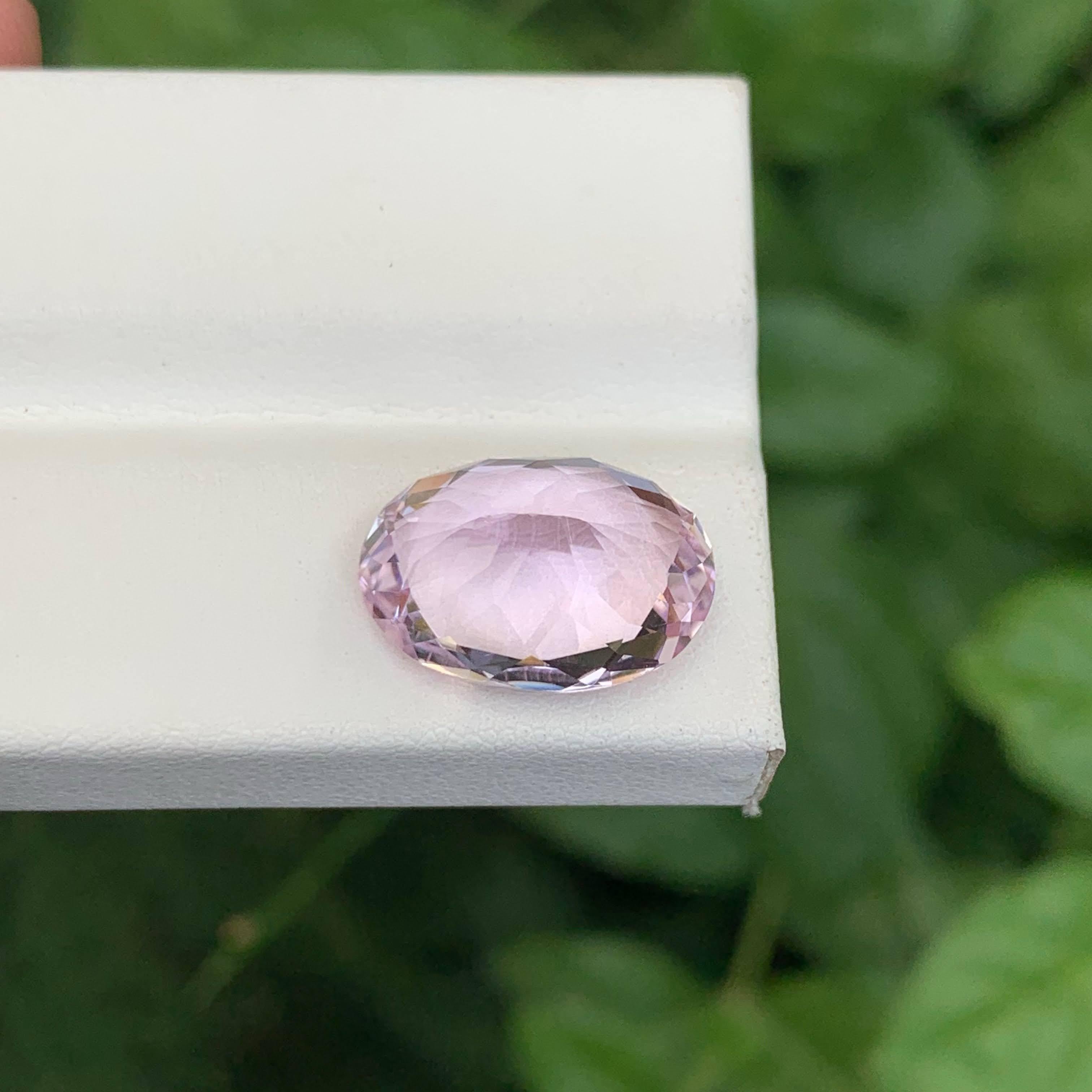 8.30 Carat Natural Loose Pink Morganite Stone Oval Cut Afghan Gemstone (pierre précieuse afghane) en vente 5