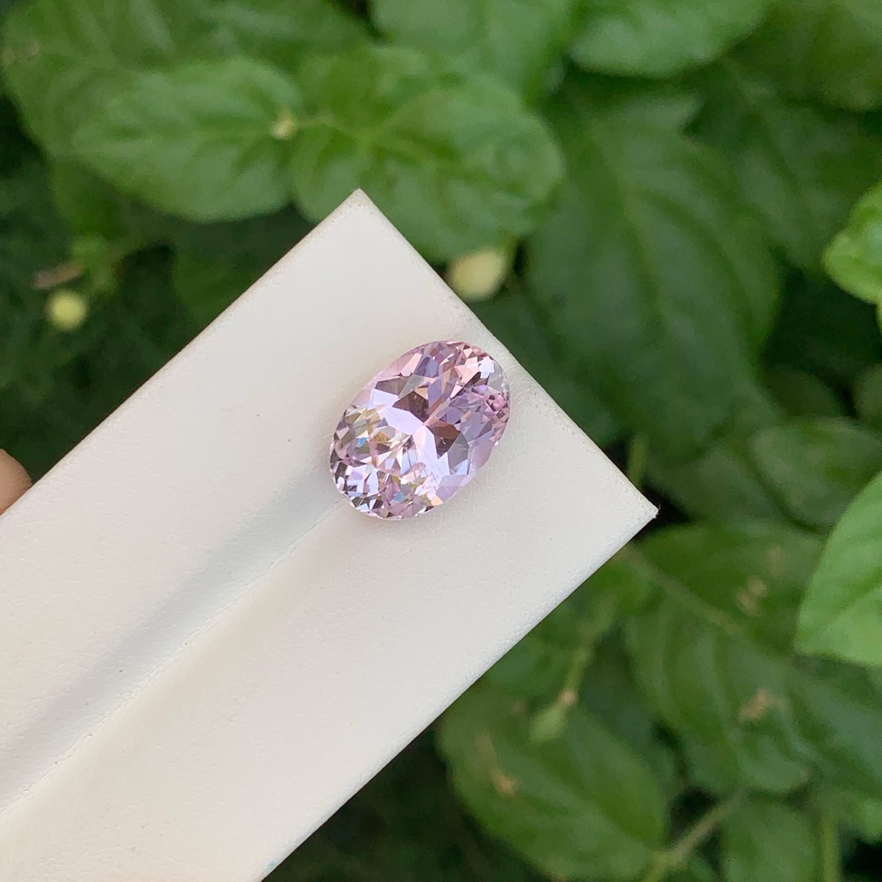8.30 Carat Natural Loose Pink Morganite Stone Oval Cut Afghan Gemstone (pierre précieuse afghane) en vente 1