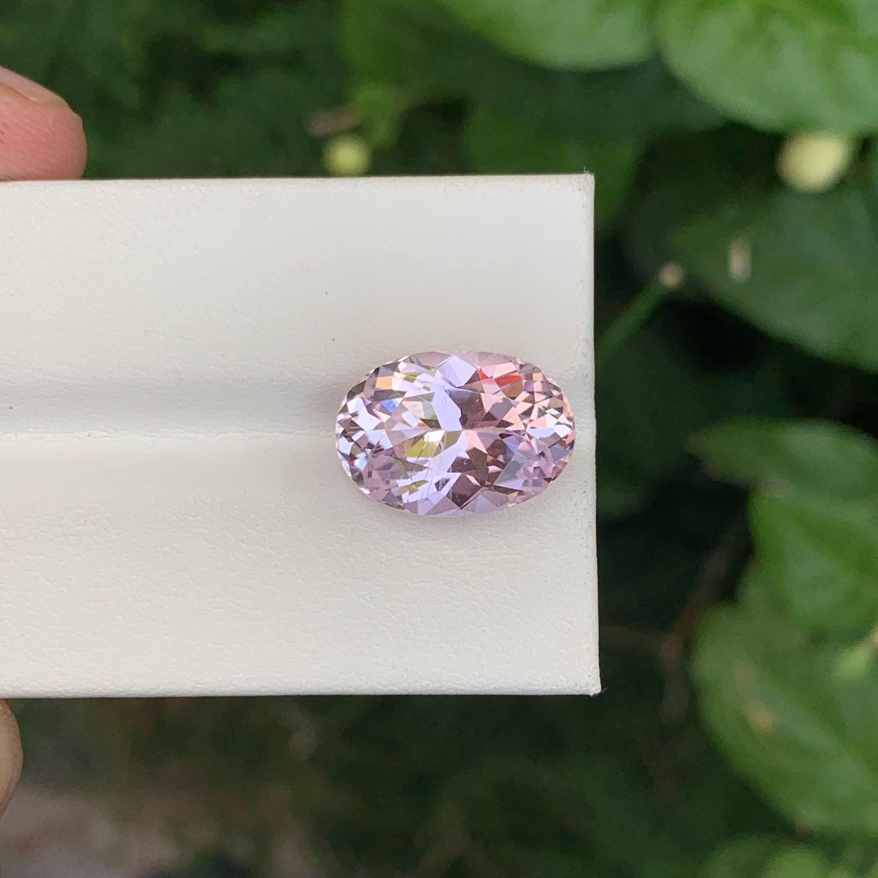 8.30 Carat Natural Loose Pink Morganite Stone Oval Cut Afghan Gemstone (pierre précieuse afghane) en vente 2
