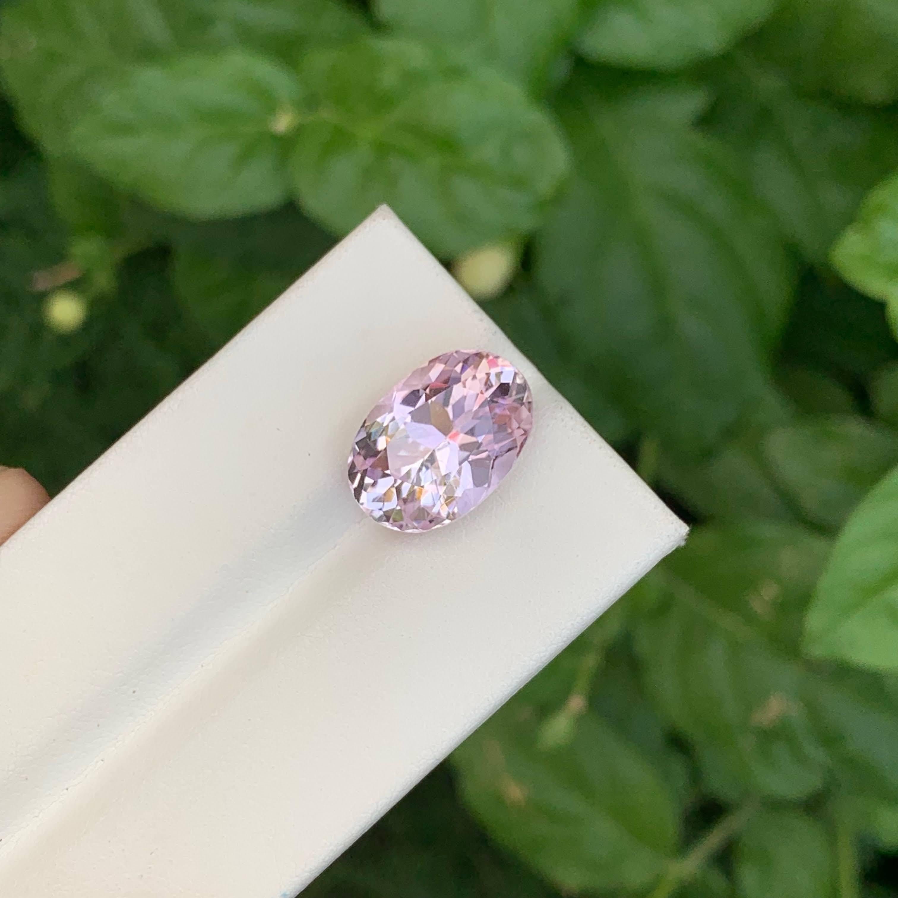 8.30 Carat Natural Loose Pink Morganite Stone Oval Cut Afghan Gemstone (pierre précieuse afghane) en vente 3