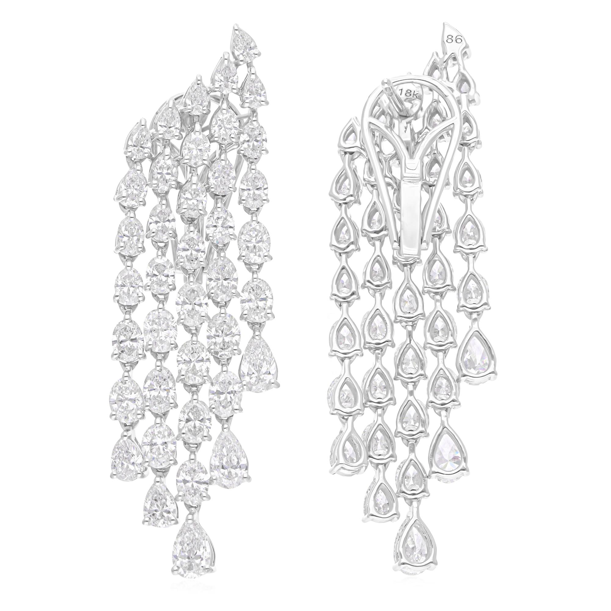 Cast from 14 karat gold, these exquisite earrings are handset with 8.30 carats of sparkling diamonds.

FOLLOW SPECTRUM JEWELS storefront to view the latest collection & exclusive pieces. Spectrum Jewels is proudly rated as a Top Seller on 1stdibs