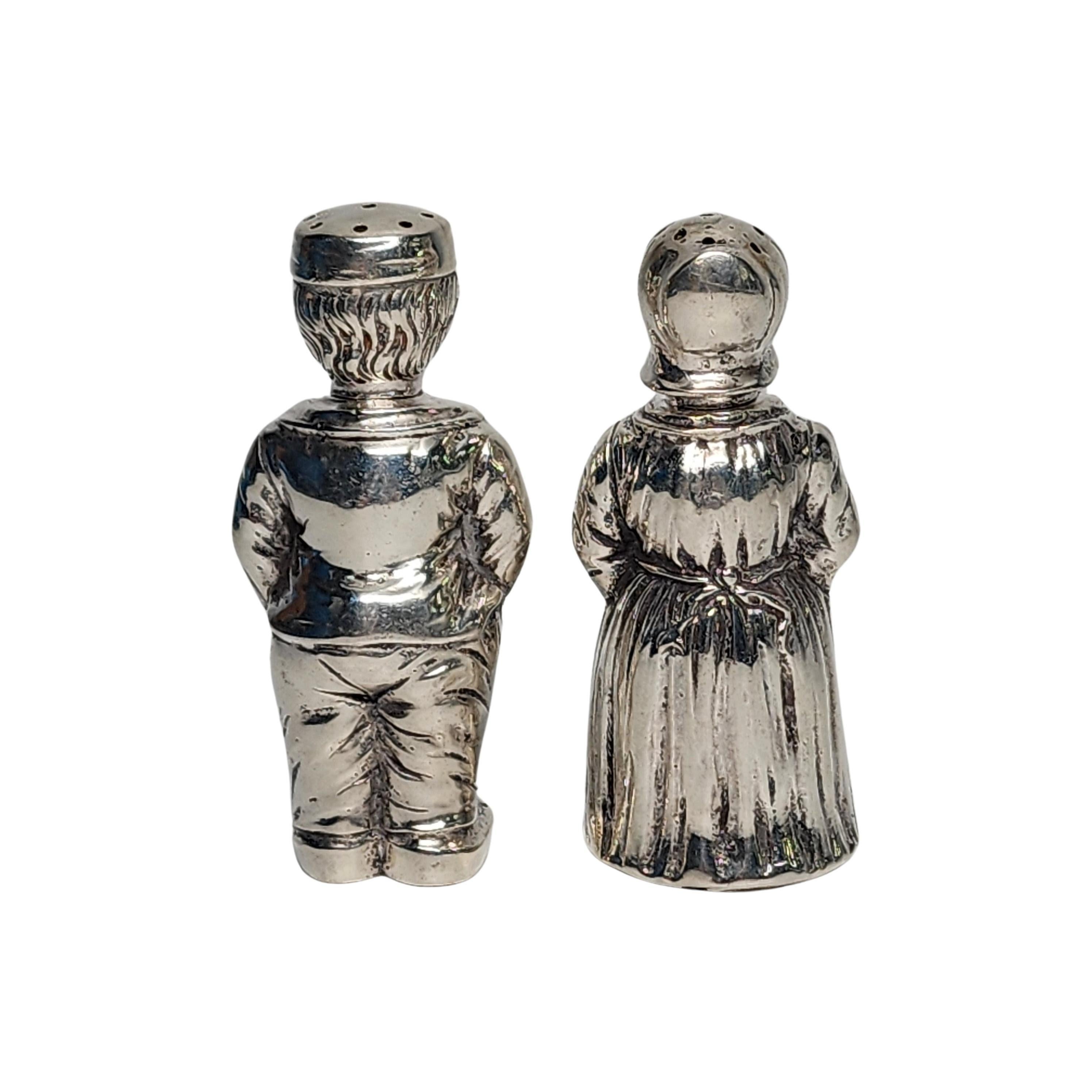 830 Silver Dutch Boy and Girl Figural Salt & Pepper Shakers #16020 Bon état - En vente à Washington Depot, CT