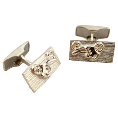 830 Silver Finland Motorbike Cufflinks