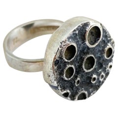 830 Silver Finland Ring 1969 Moon Ring