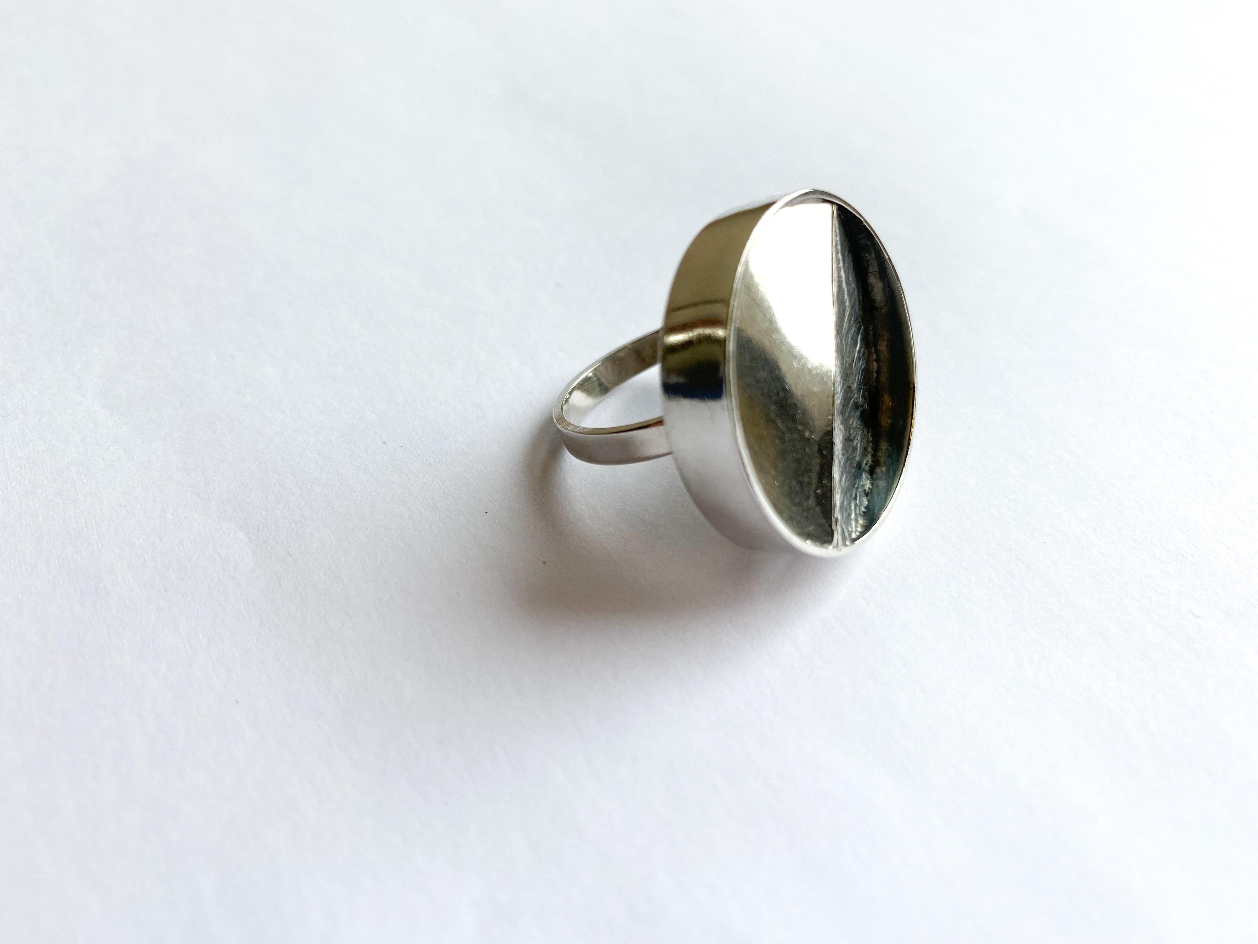 Women's or Men's 830 Silver Ring Finland 1971 Lahti For Sale