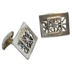 Vintage 830H Silver Cufflinks 1972 Finland Pentti Sarpaneva