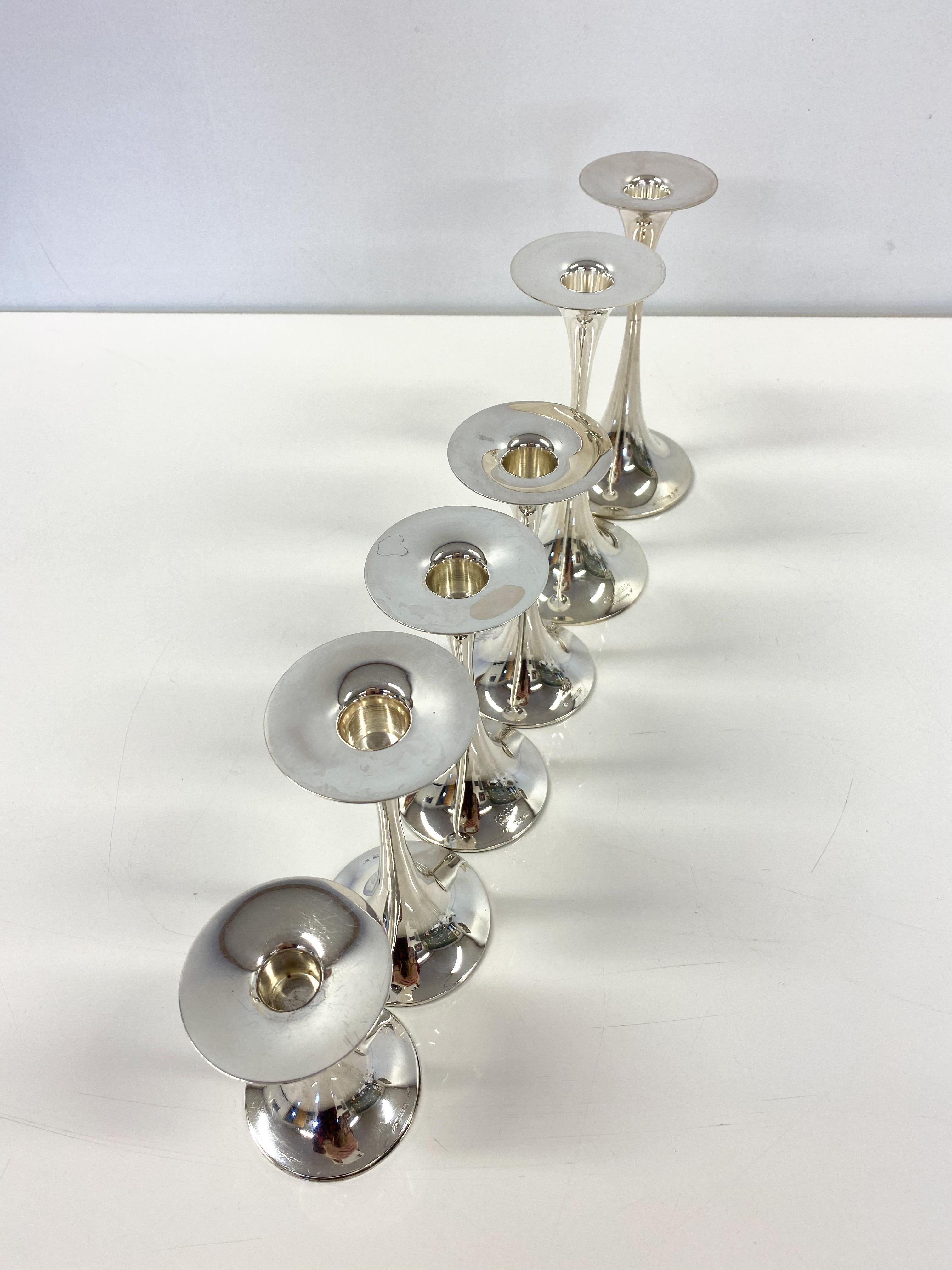 830H Silver Finland Tapio Wirkkala TW 284 Candleholder In Good Condition For Sale In Orimattila, FI