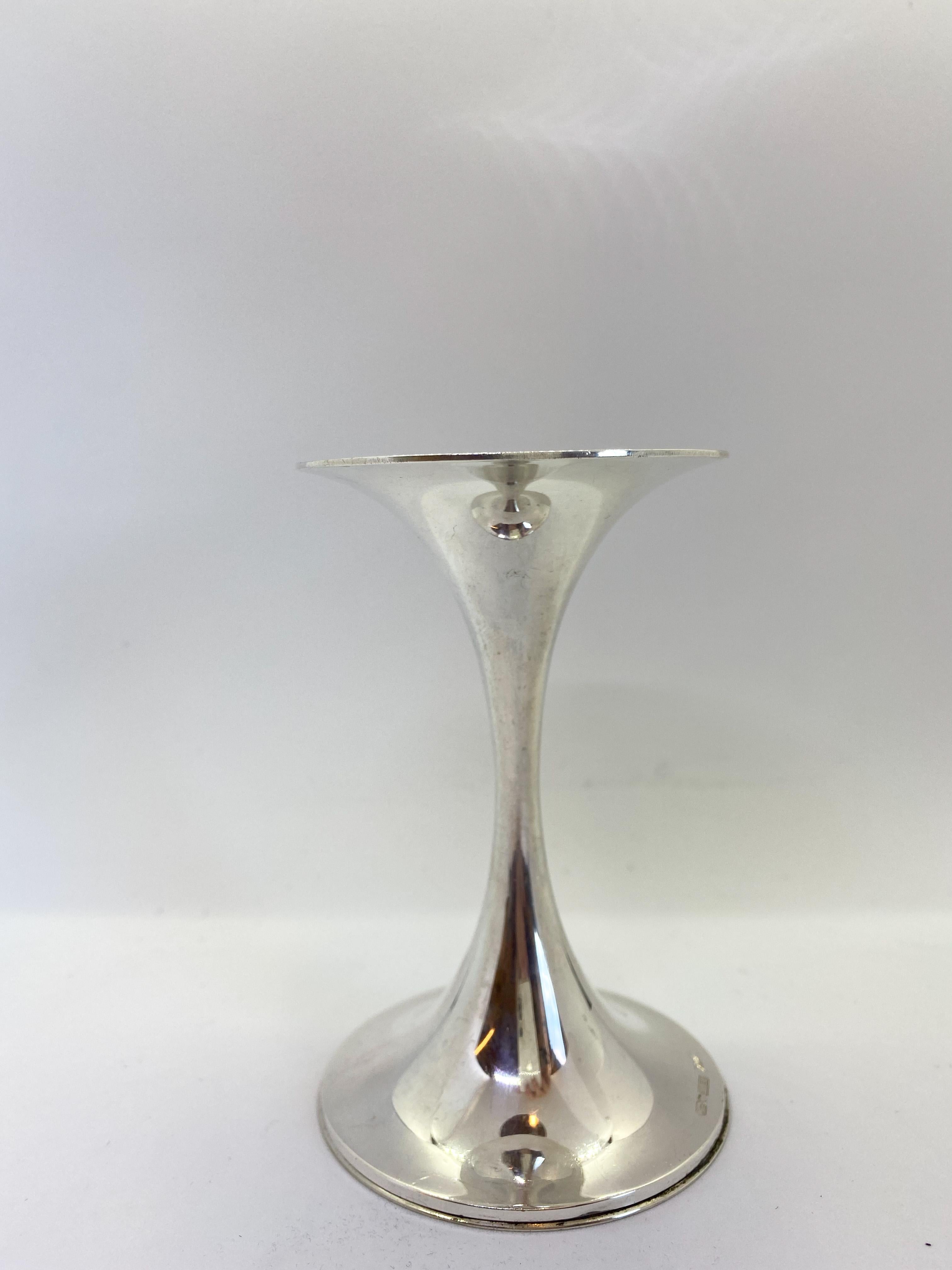 Women's or Men's 830H Silver Finland Tapio Wirkkala TW 284 Candleholder For Sale