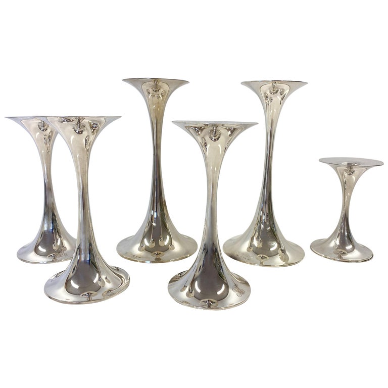 830H Silver Finland Tapio Wirkkala TW 284 Candleholder For Sale at 1stDibs
