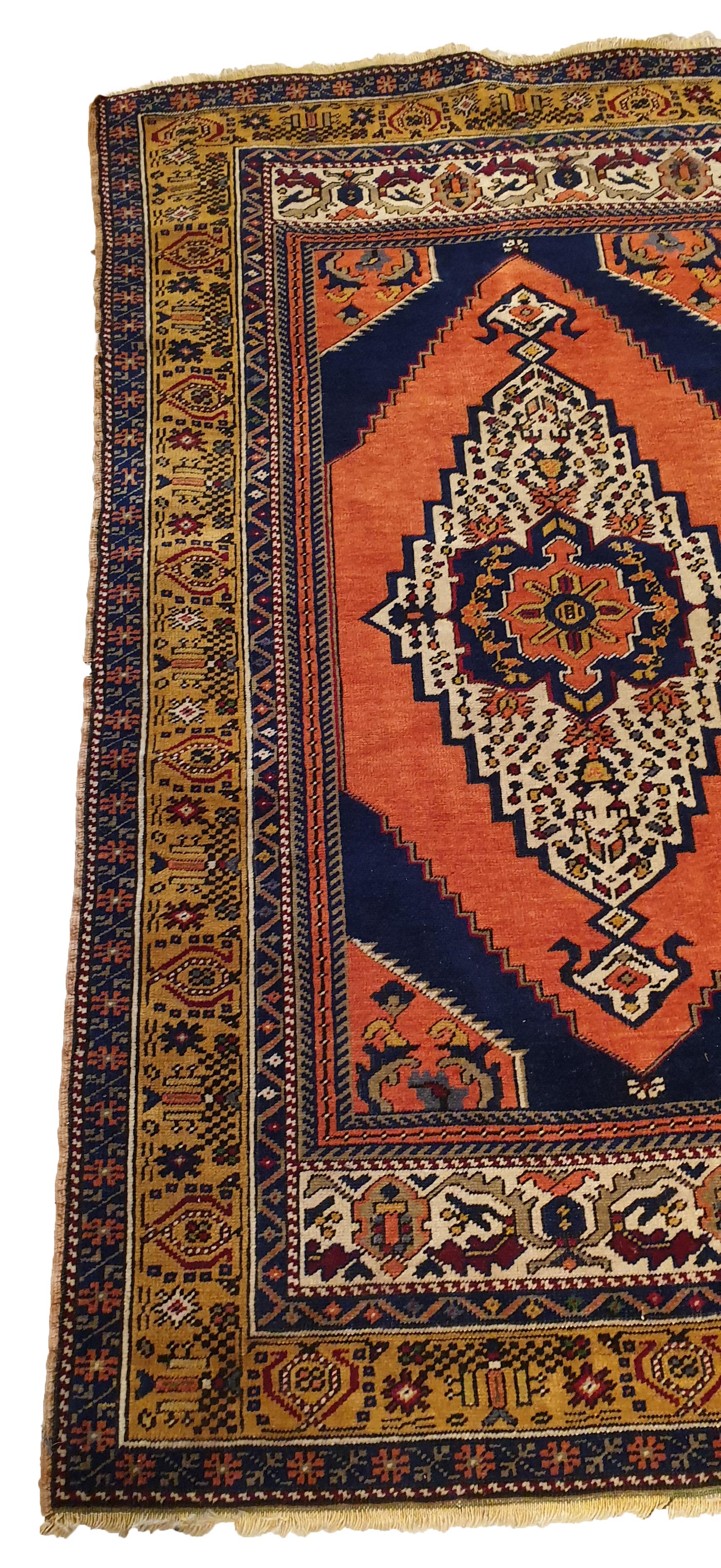 Turkestan 831 - Very Beautiful Mid-20th Century Turkish Carpet For Sale
