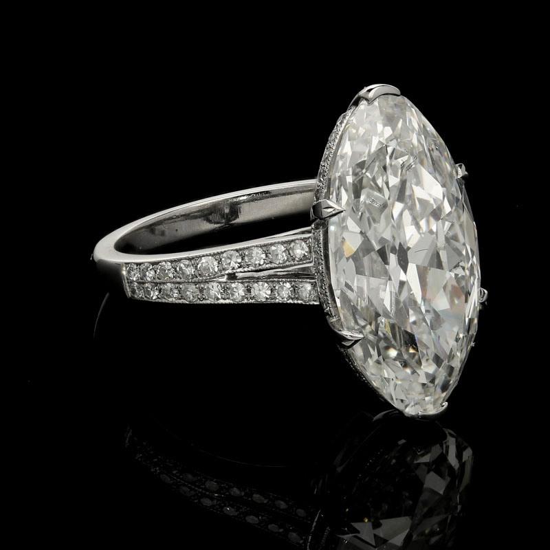 moval diamond engagement ring