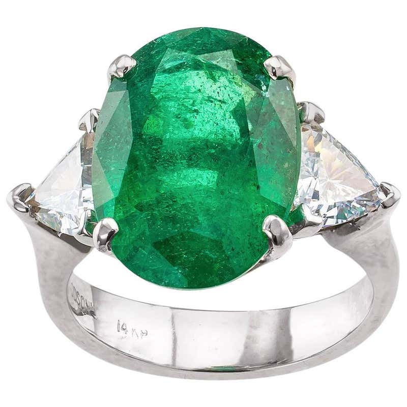 Antique Emerald Three-Stone Rings - 347 For Sale at 1stdibs - Page 3