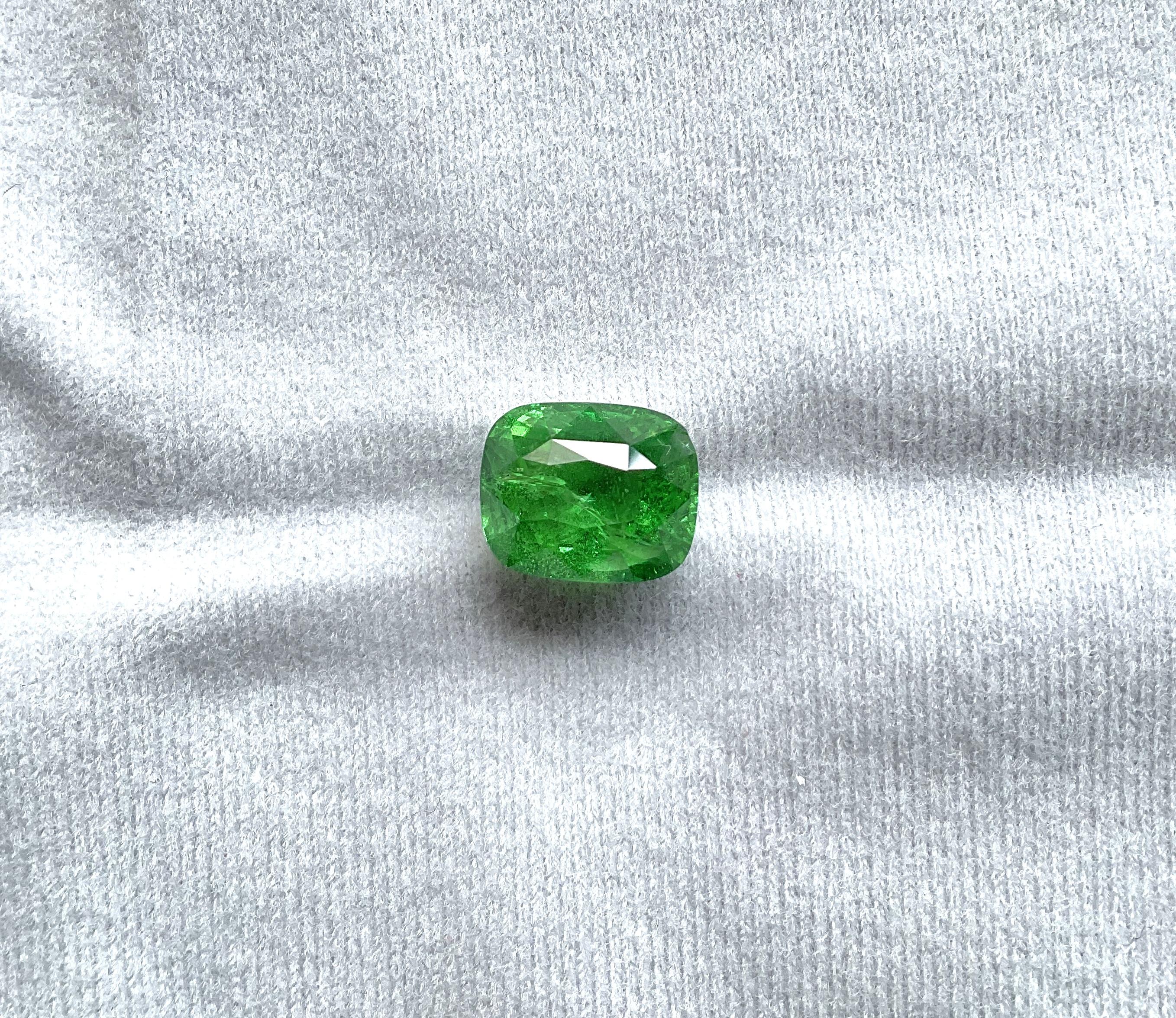 8.33 Carats Top Quality Tanzania Tsavorite Cutstone For Fine jewelry Natural Gem In New Condition For Sale In Jaipur, RJ