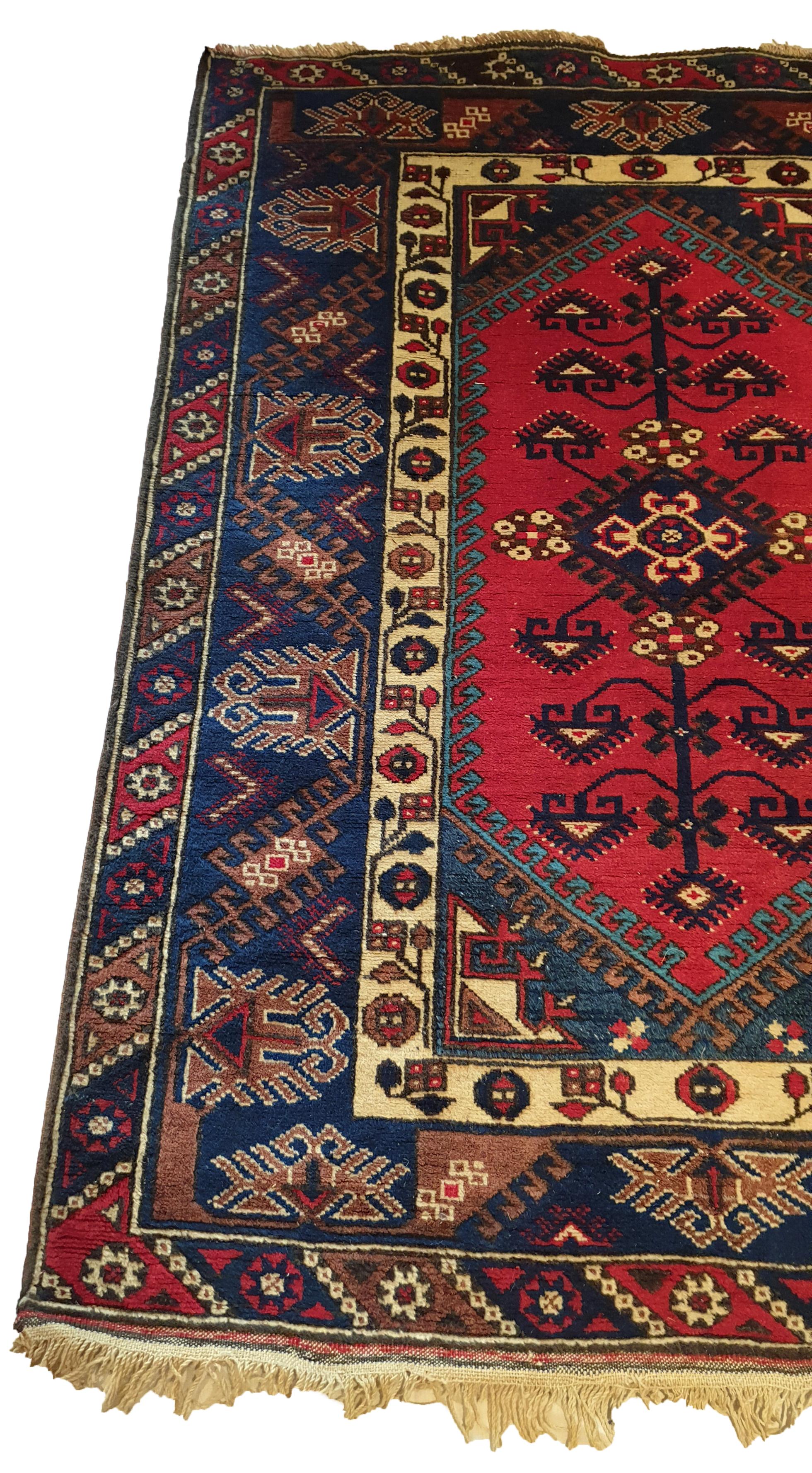 Tribal 833 - Nice Vintage Turkish Doshemalti Rug For Sale