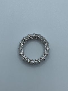 8.34 Carat Cushion Cut Diamond Eternity Band Ring