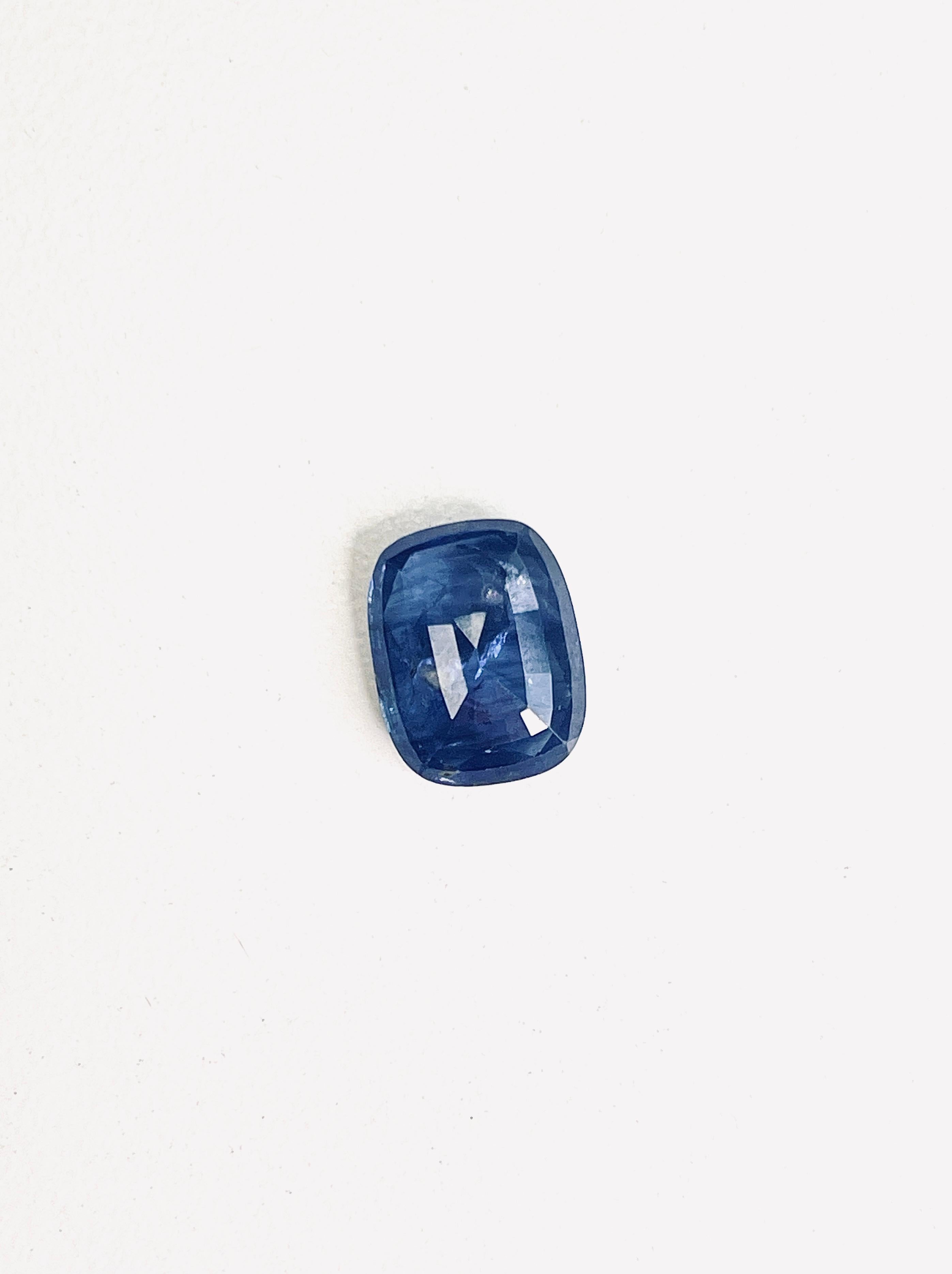 Radiant Cut 8.34 Carats Natural Royal Blue Sapphire Cushion Cut Loose Gem