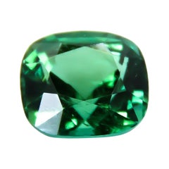 8.342 Carats Green Tourmaline Loose Cushion Mixed Cut GIA Certified
