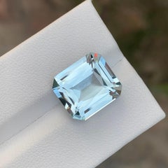 8,35 Carati di acquamarina naturale sfusa con taglio ottagonale