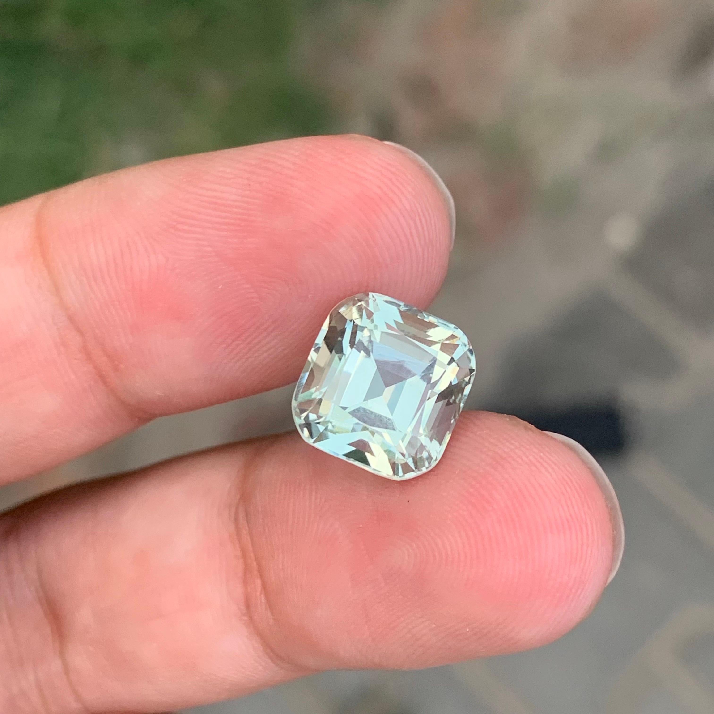 8.35 carati di ametista verde naturale sfusa e di prasiolite a forma di cuscino. in vendita 5