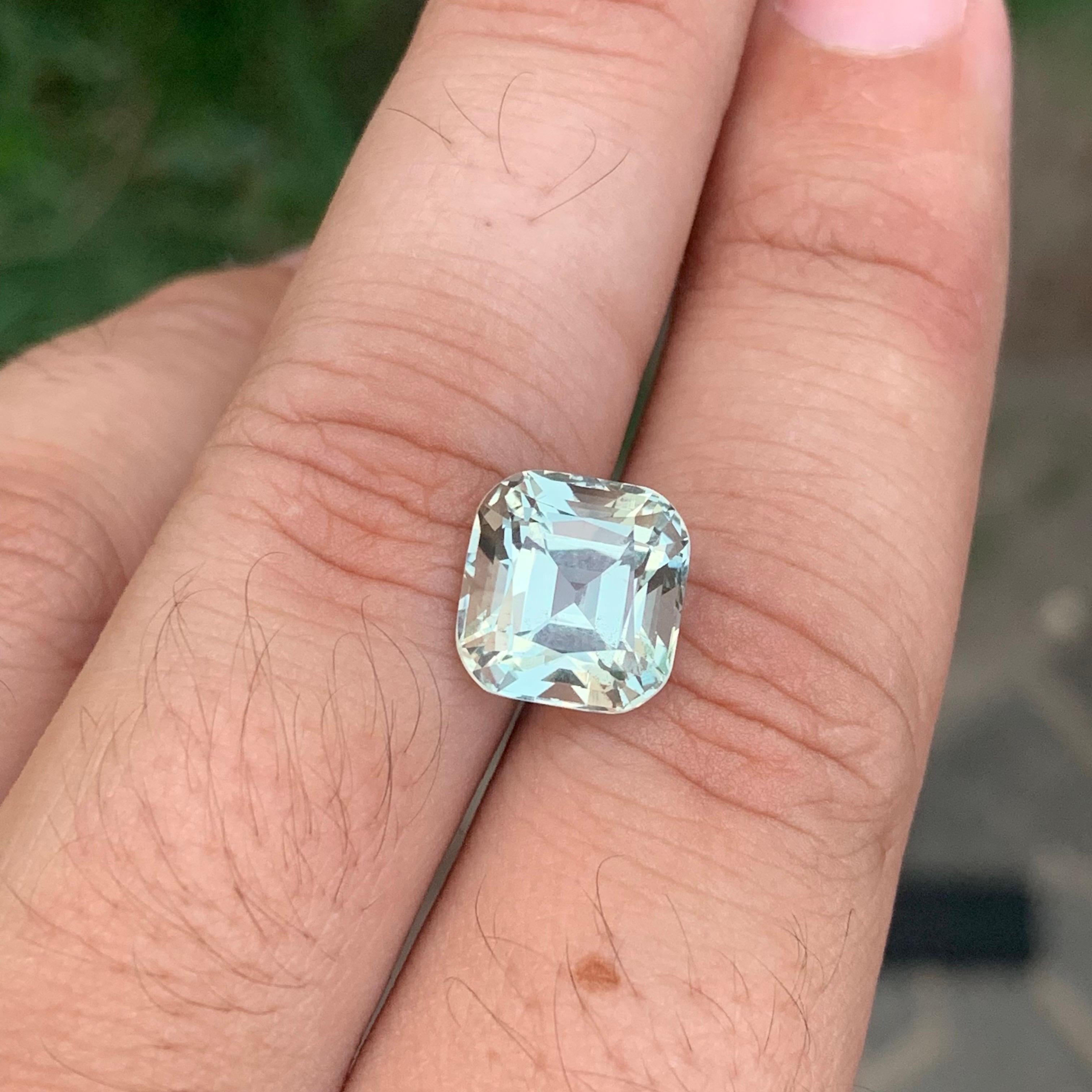 8.35 carati di ametista verde naturale sfusa e di prasiolite a forma di cuscino. in vendita 6
