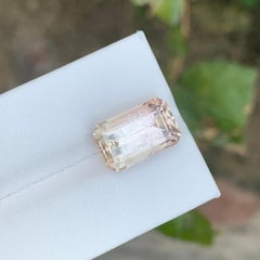 8.35 Carat Natural Loose Imperial Topaz Emerald Shape Gemstone