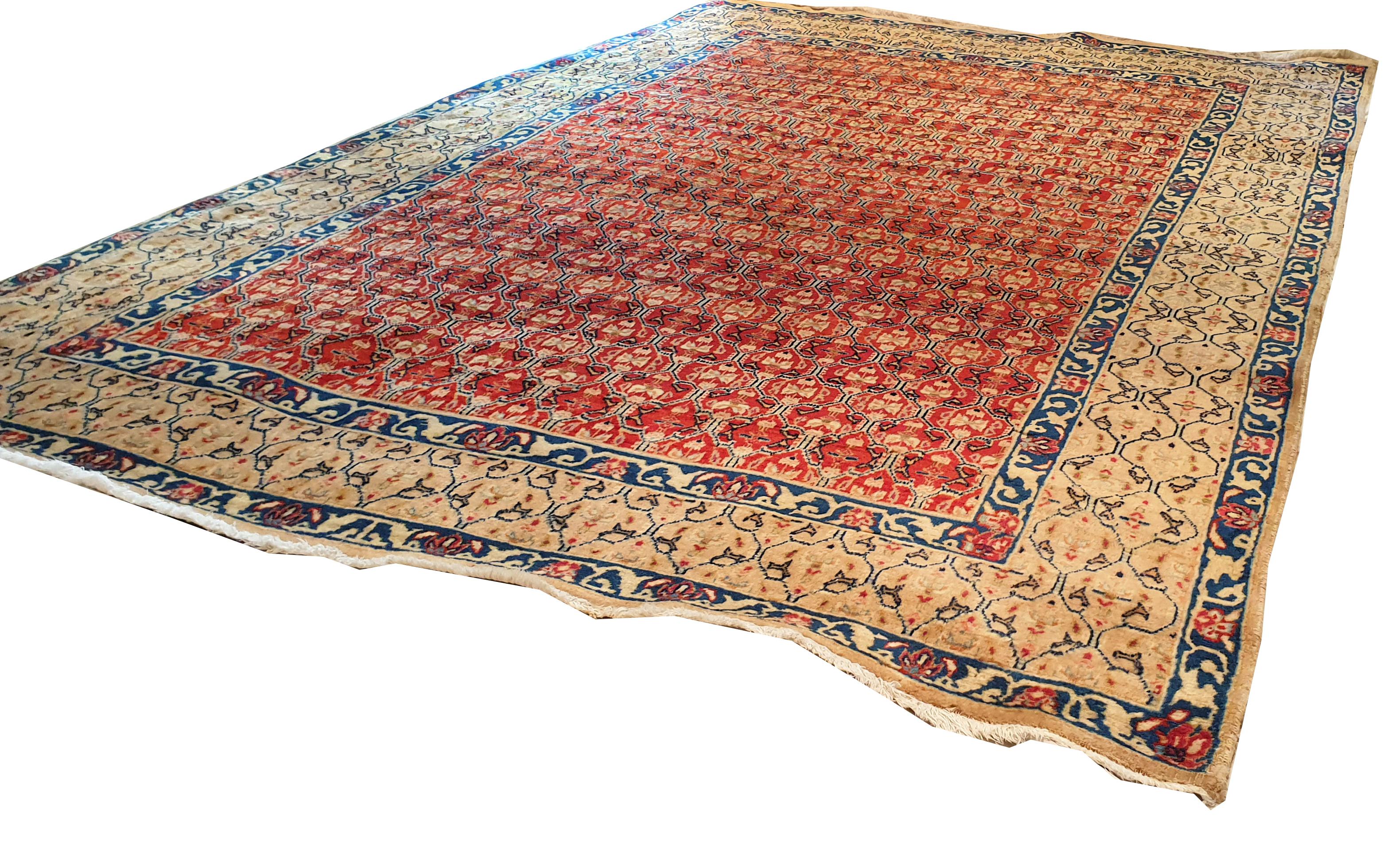 Central Asian 836 - Nice Vintage Nain Rug For Sale