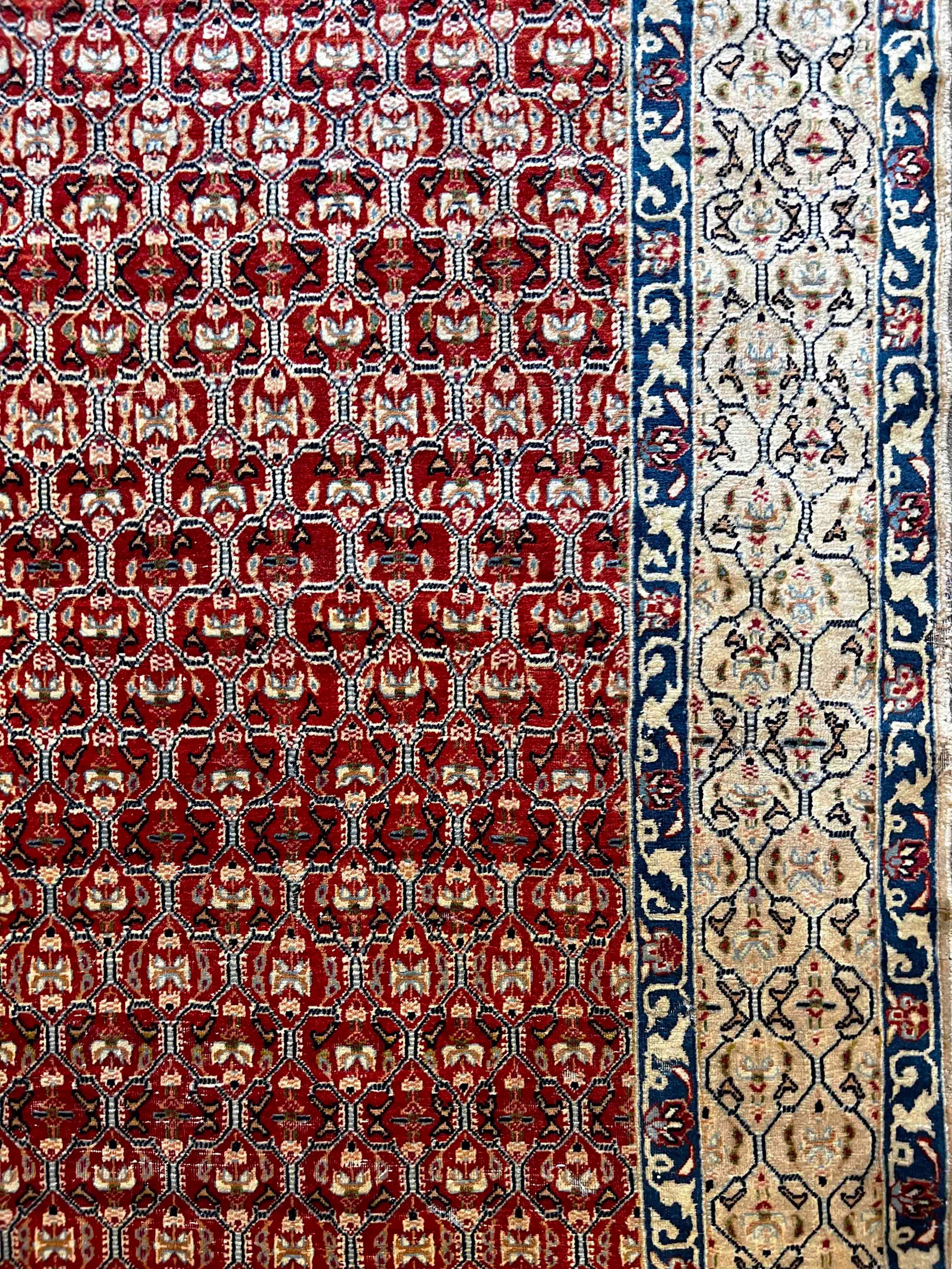 836 - Bonita alfombra vintage Nain Lana en venta