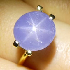 8.37ct Oval Cabochon Blue Star Sapphire from Sri Lanka