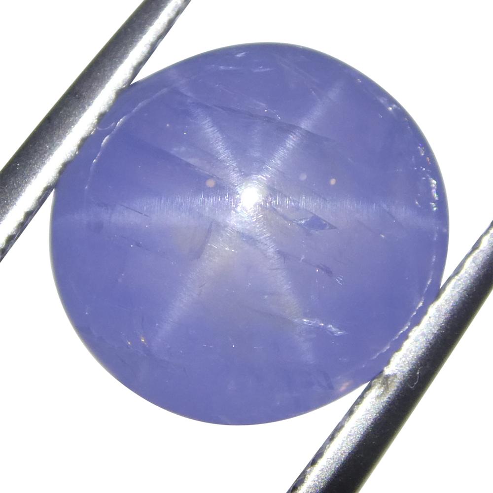 8.37ct Cabochon ovale de saphir bleu étoilé du Sri Lanka Unisexe en vente
