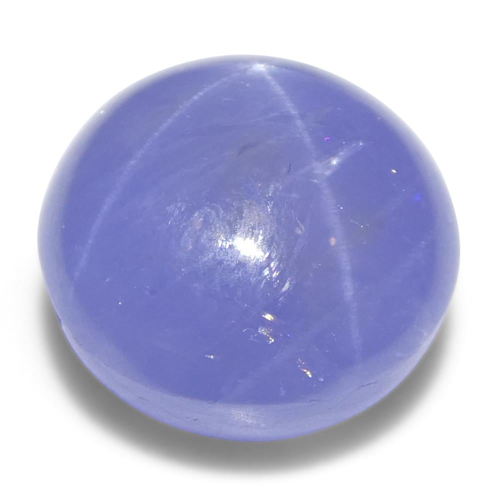8.37ct Cabochon ovale de saphir bleu étoilé du Sri Lanka en vente 3