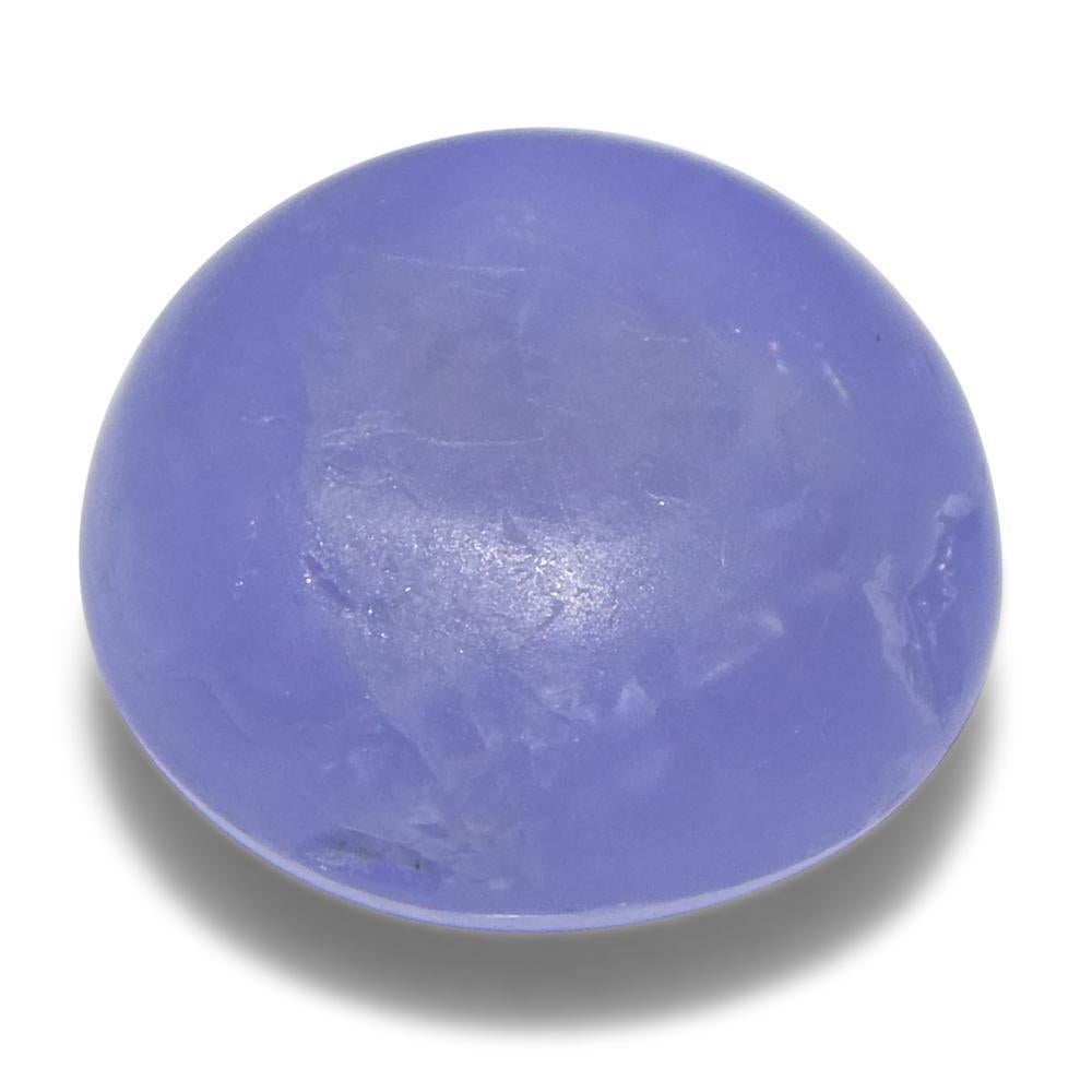 8.37ct Cabochon ovale de saphir bleu étoilé du Sri Lanka en vente 4