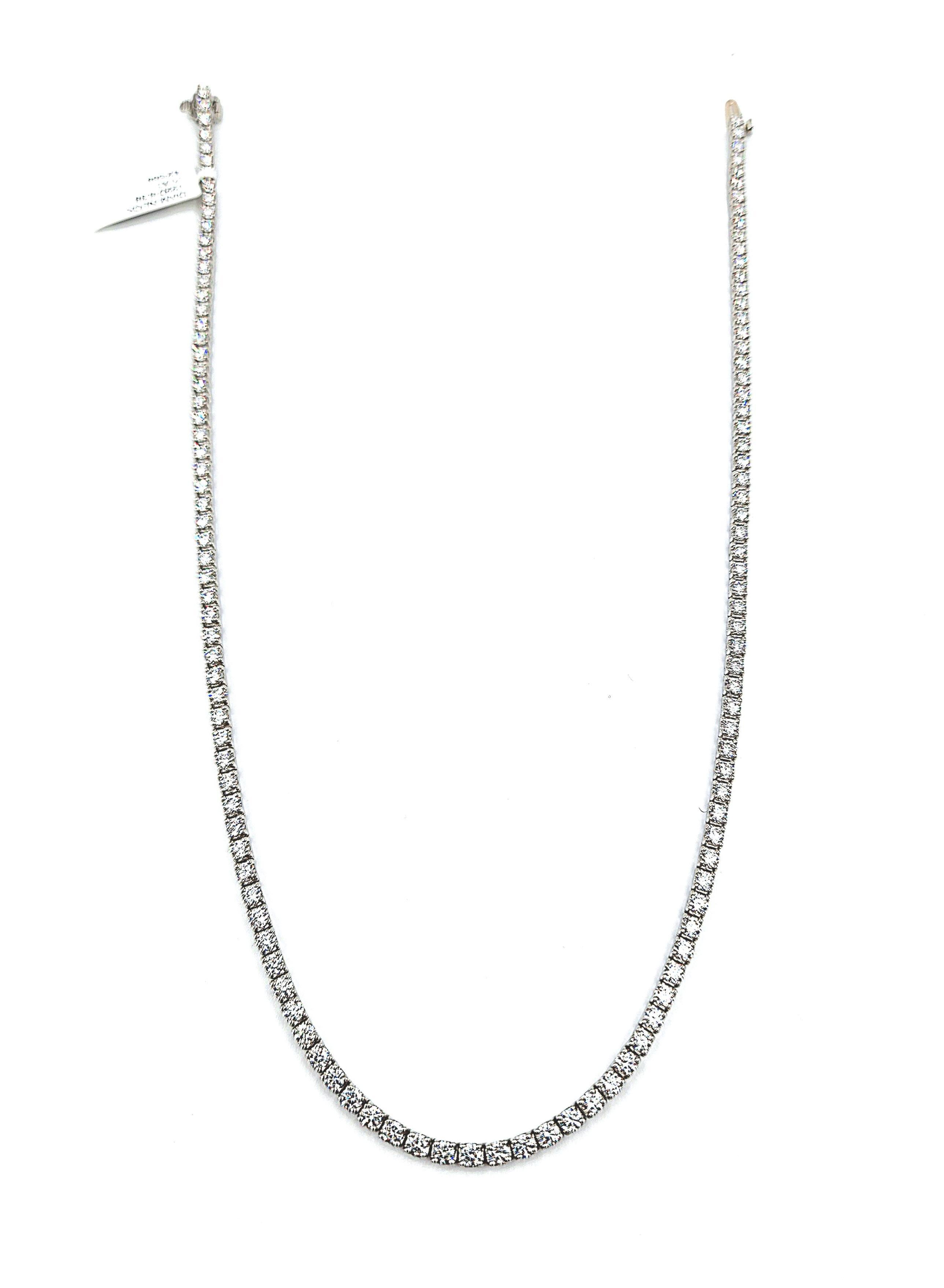 8.38 ct Diamond Tennis Necklace 2