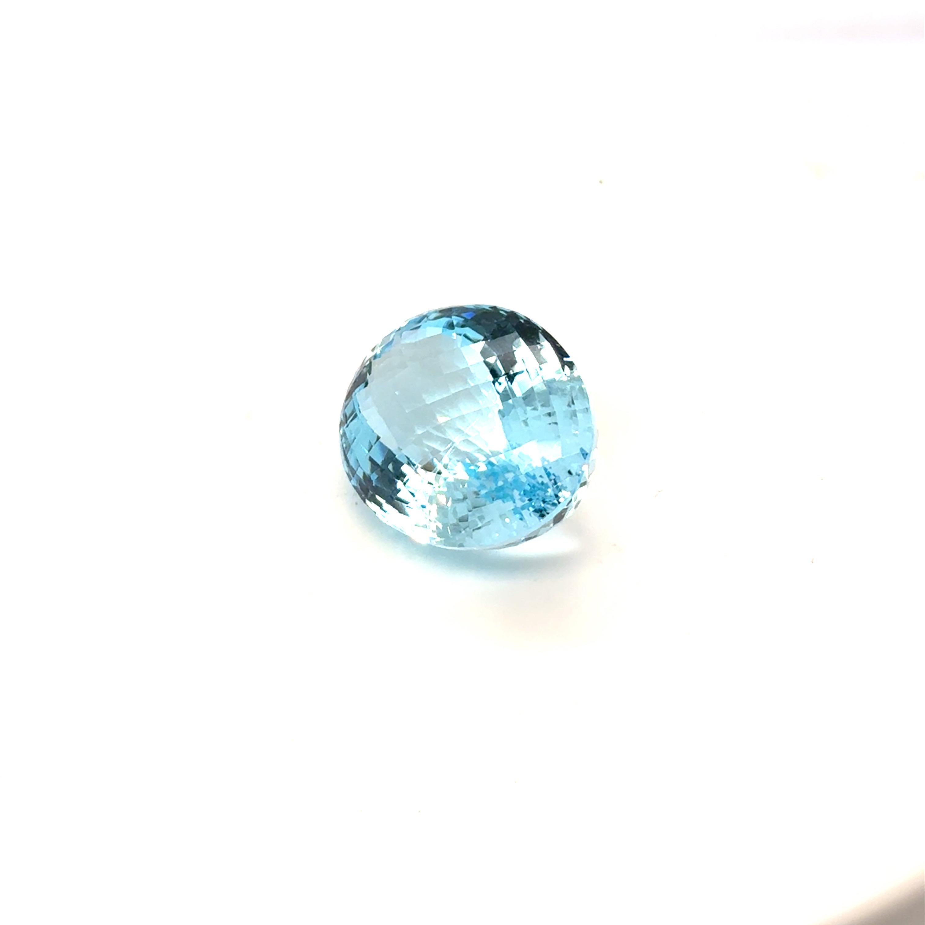 da uomo o donna 83,83 Carati di Topazio Blu Taglio Ovale Gemma Sciolta in vendita