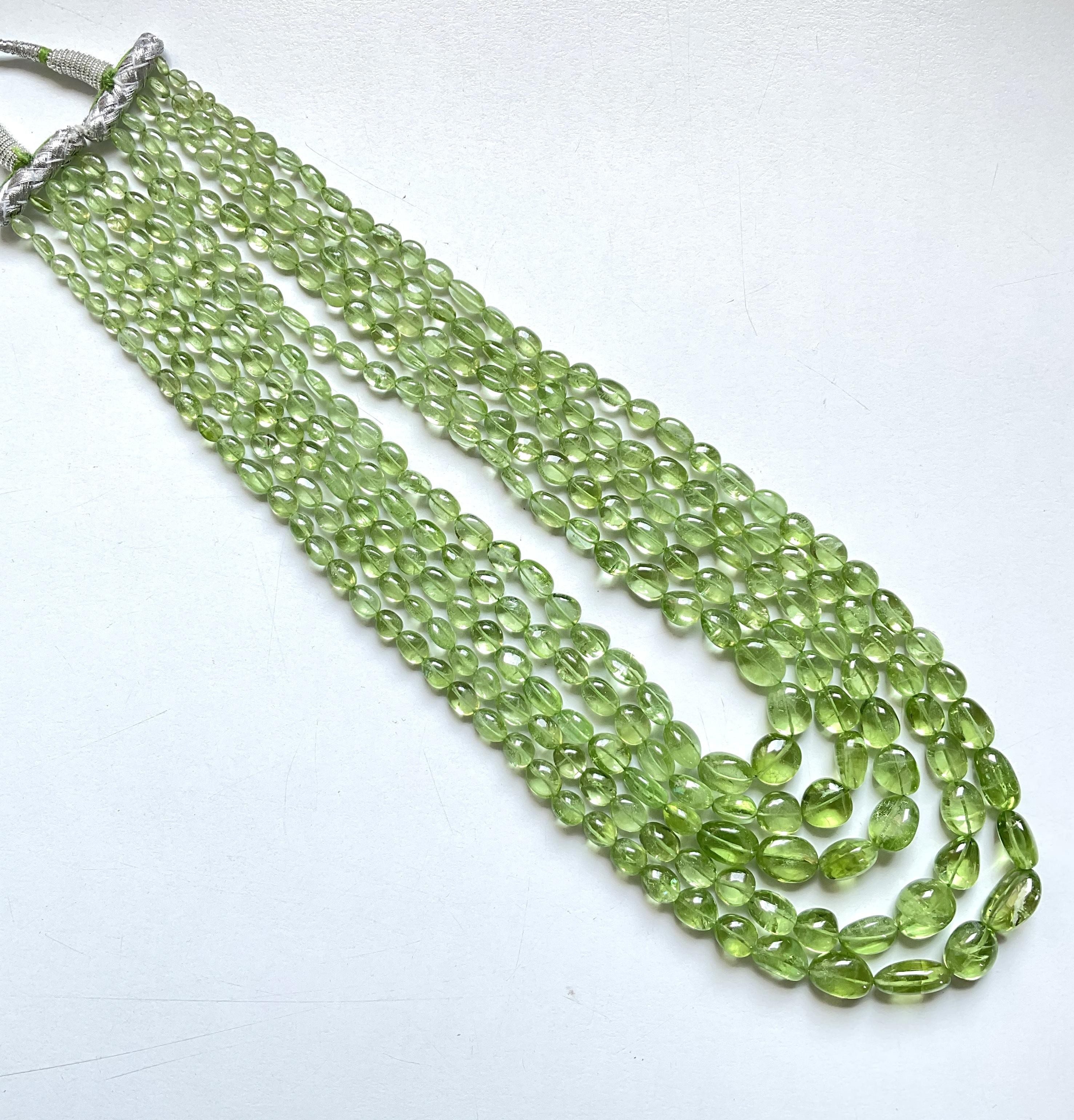 839.05 carats apple green peridot top quality plain tumbled natural necklace gem For Sale 2