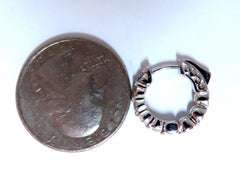 83 Karat natürliche runde Diamant-Creolen, 14 Karat, 15 mm, Einzelfassung*