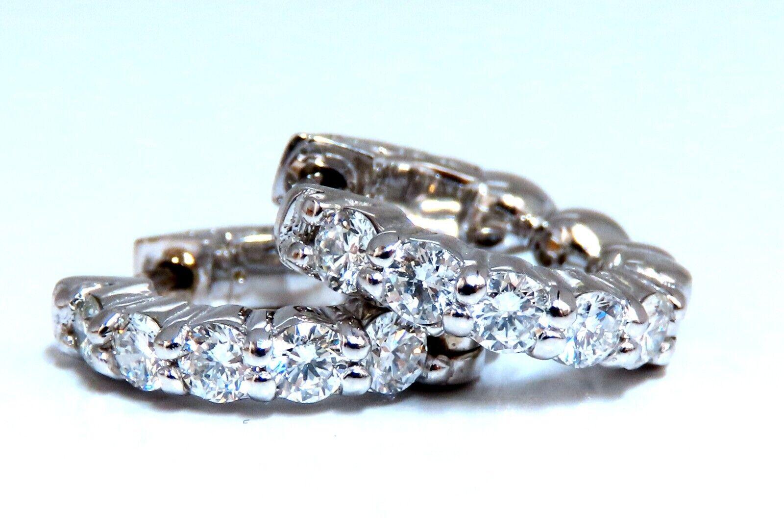 1 carat natural diamond earrings