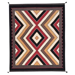 8'3"x10'1" Colorful Flat Weave Southwest Geometric Design Hand Woven Wool Rug