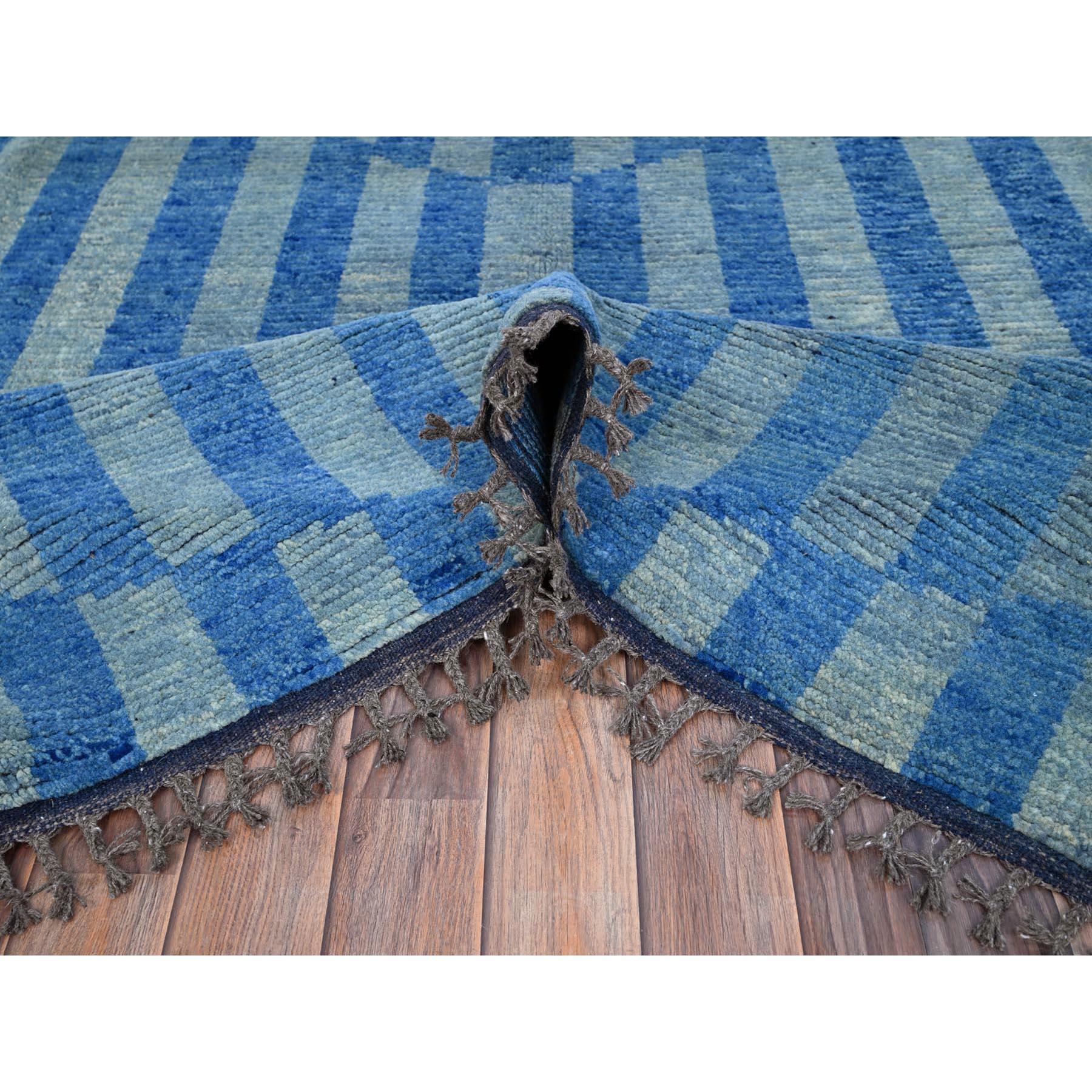 Annodato a mano Tappeto orientale di ispirazione marocchina Beni Ourain 8'3 