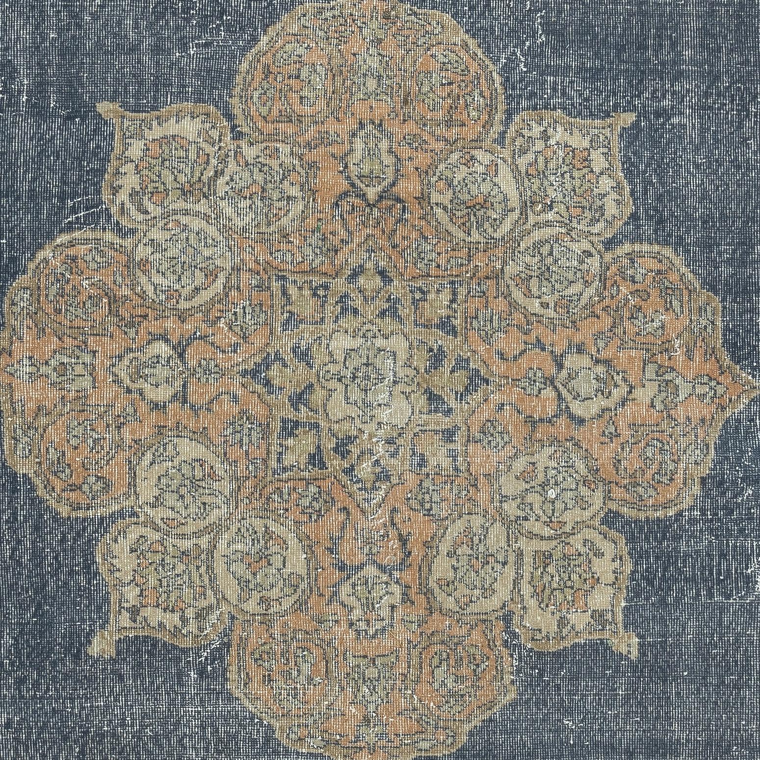8.3x11.7 Ft Vintage Handmade Wool Large Area Rug, One of a kind Turkish Carpet In Good Condition For Sale In Spring Valley, NY