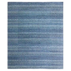 8'3 "x9'10" Blau Kohinoor Herat Muster Geometrisches Muster Handgeknüpfter Wollteppich