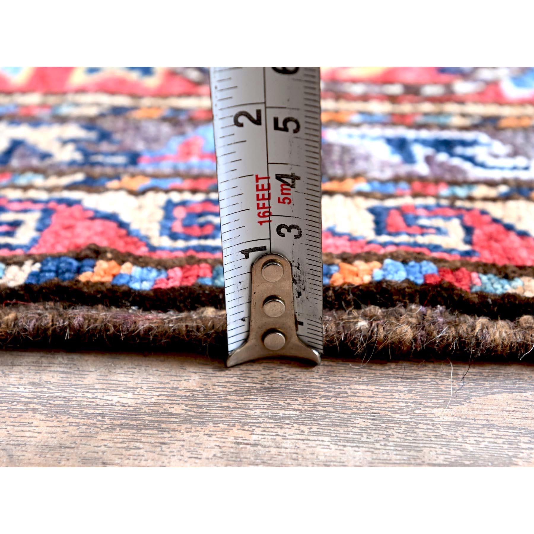 Tappeto giallo afgano Ersari con nodo turco in lana morbida annodato a mano 8'3 