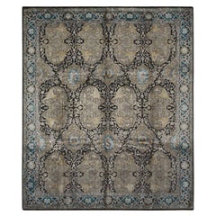 8'3 "x9'9" Couleur havane, Design/One, Soie et Laine Tapis noué à la main