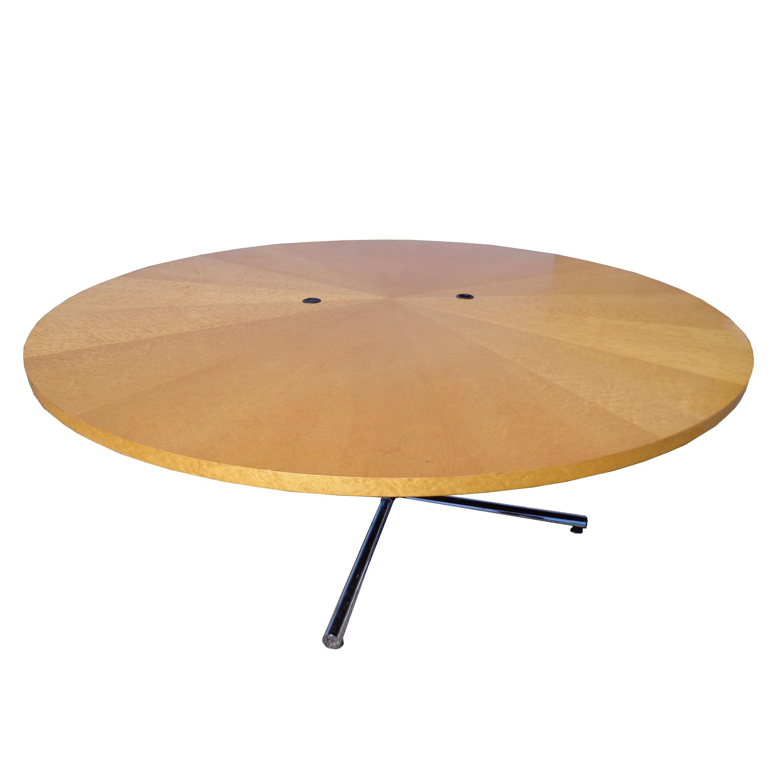 North American Birdseye Maple Knoll Reff Conference Table For Sale