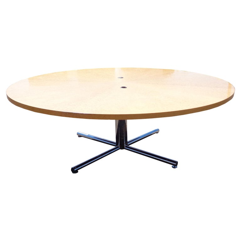 Reff Conference Table Birdseye Maple Knoll Reff Conference Table For Sale at 1stDibs