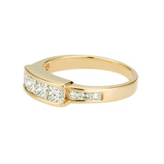 .84 Carat Diamond Yellow Gold Channel Set Wedding Band Ring