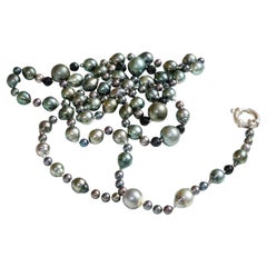 Tahiti Pearl Chain with Changeable Interchangeable Pendant Rosary