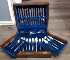 84-Piece Community Plate Silver GROSVENOR Pattern 1921