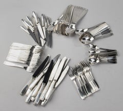 84-Piece Set Silver-plated Tableware - Christofle - Art Deco