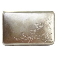 84 Silver Russian Cigarette Case