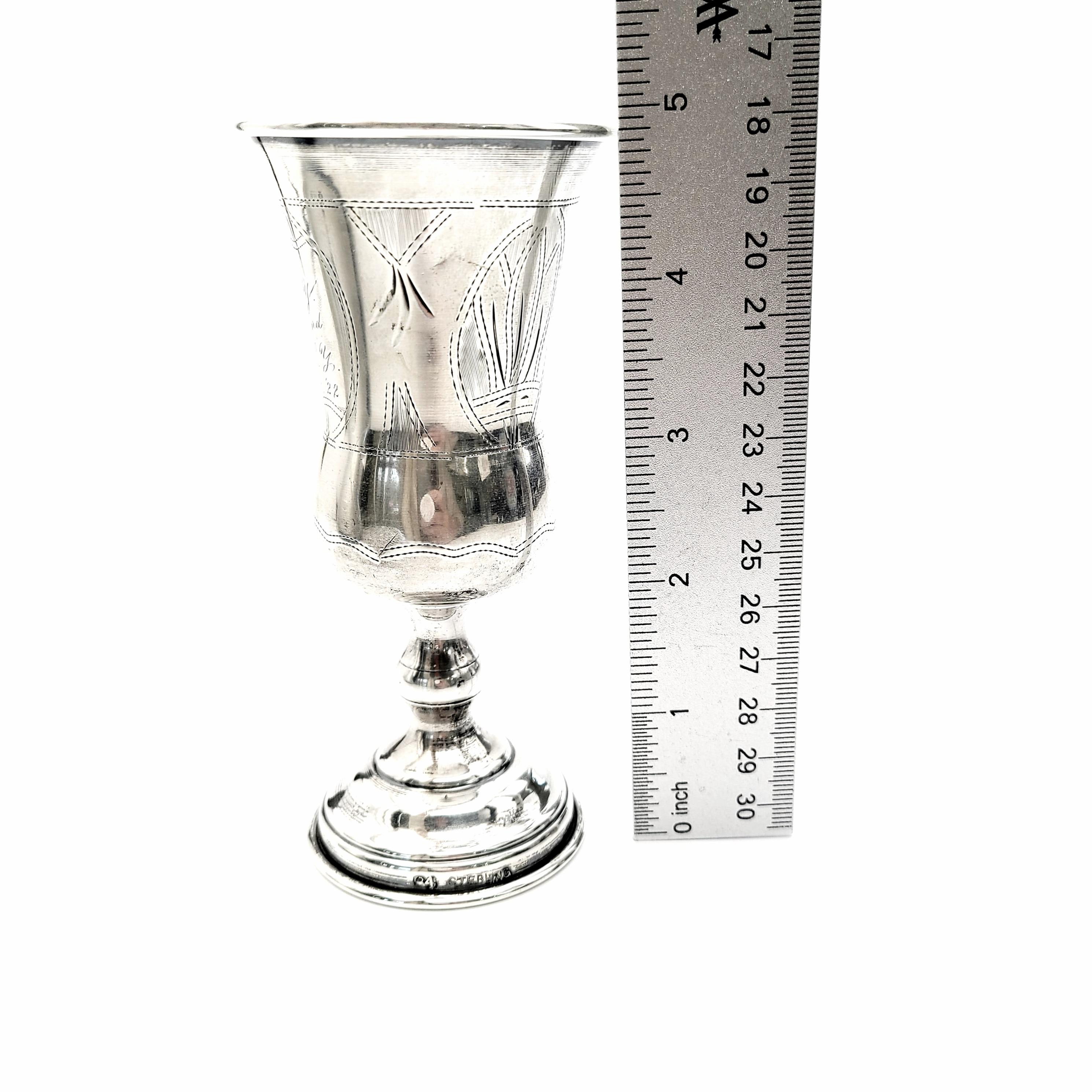 84 Sterling Silver Kiddush Cup 4